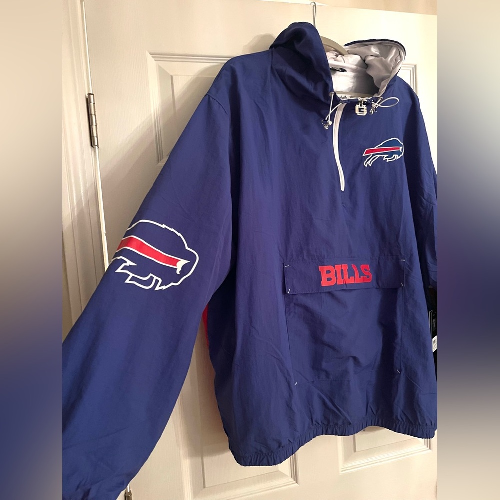 NEW Buffalo Bills Blue and Red Performance Jacket windbreaker. Men's Sz XL. $90.